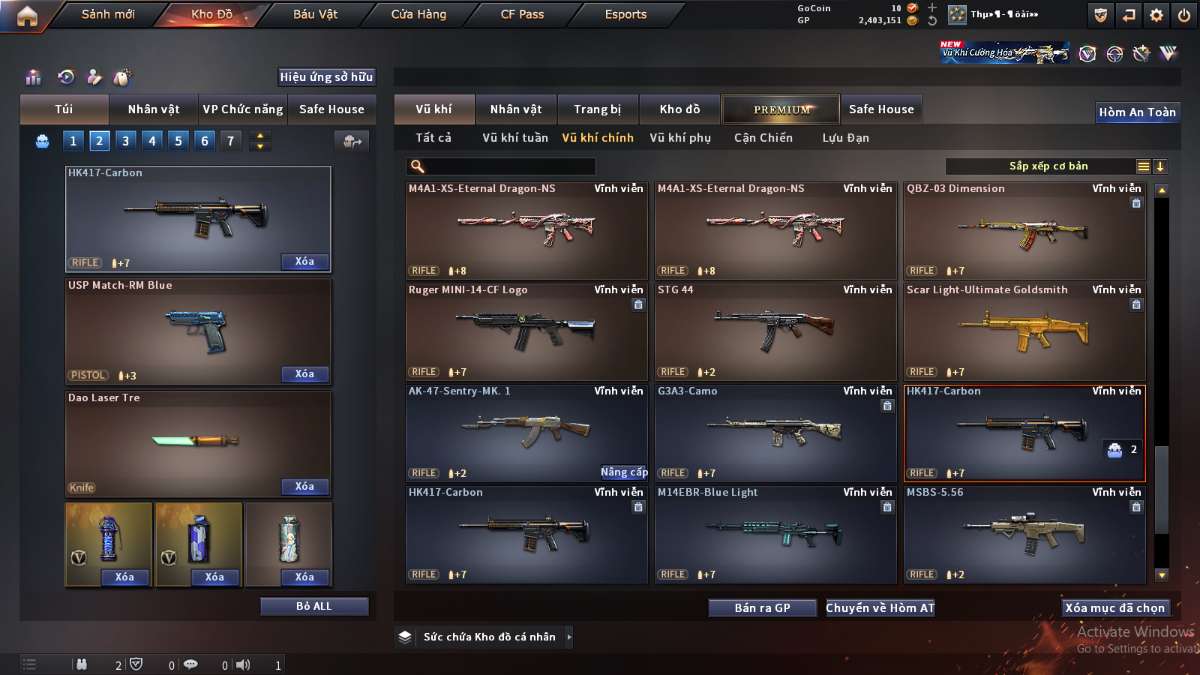 shop acc cf uy tin gia re